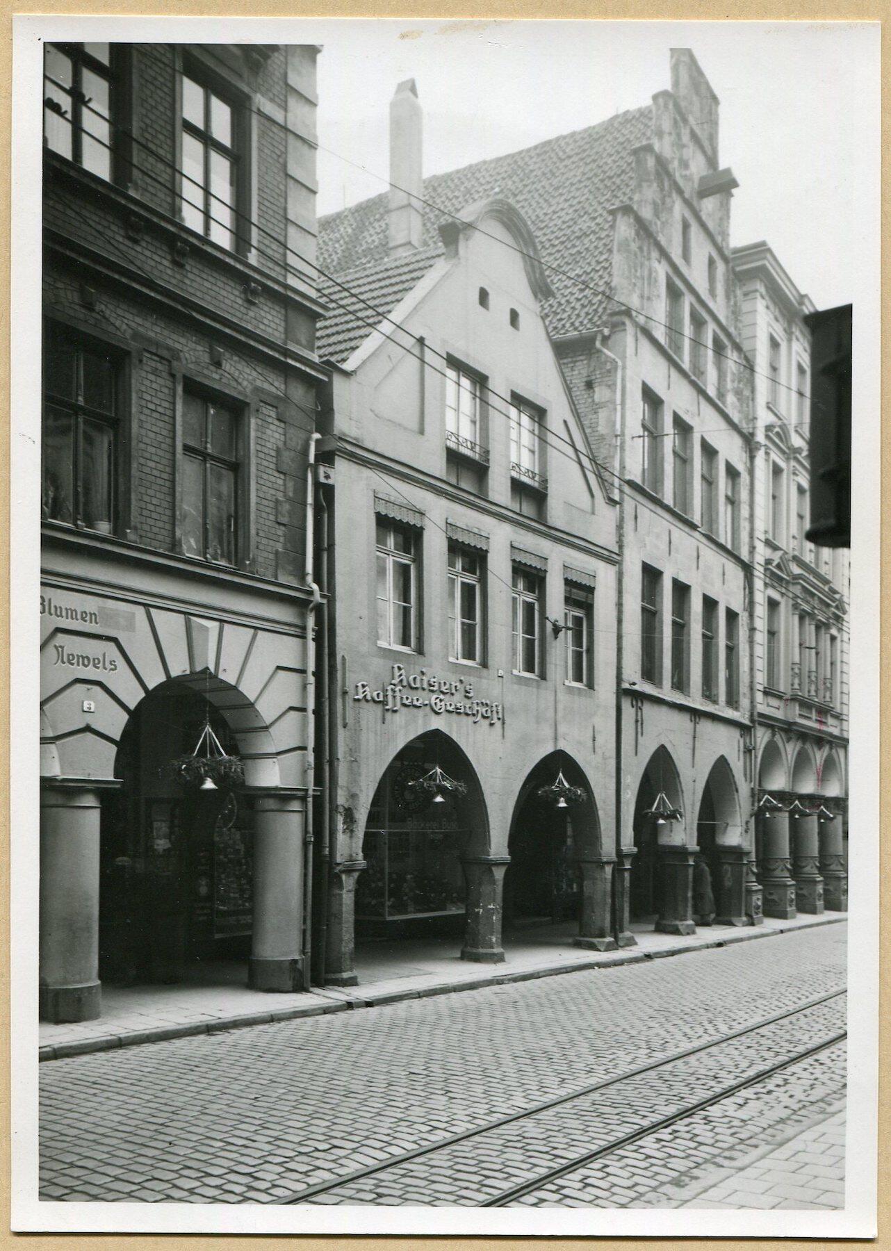 Bogenstraße Münster in den 1930er Jahren