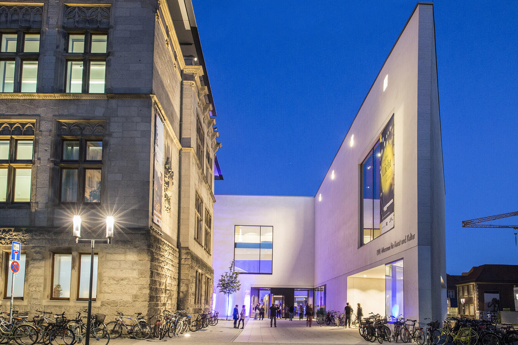 Nachts am LWL-Museum für Kunst und Kultur Münster