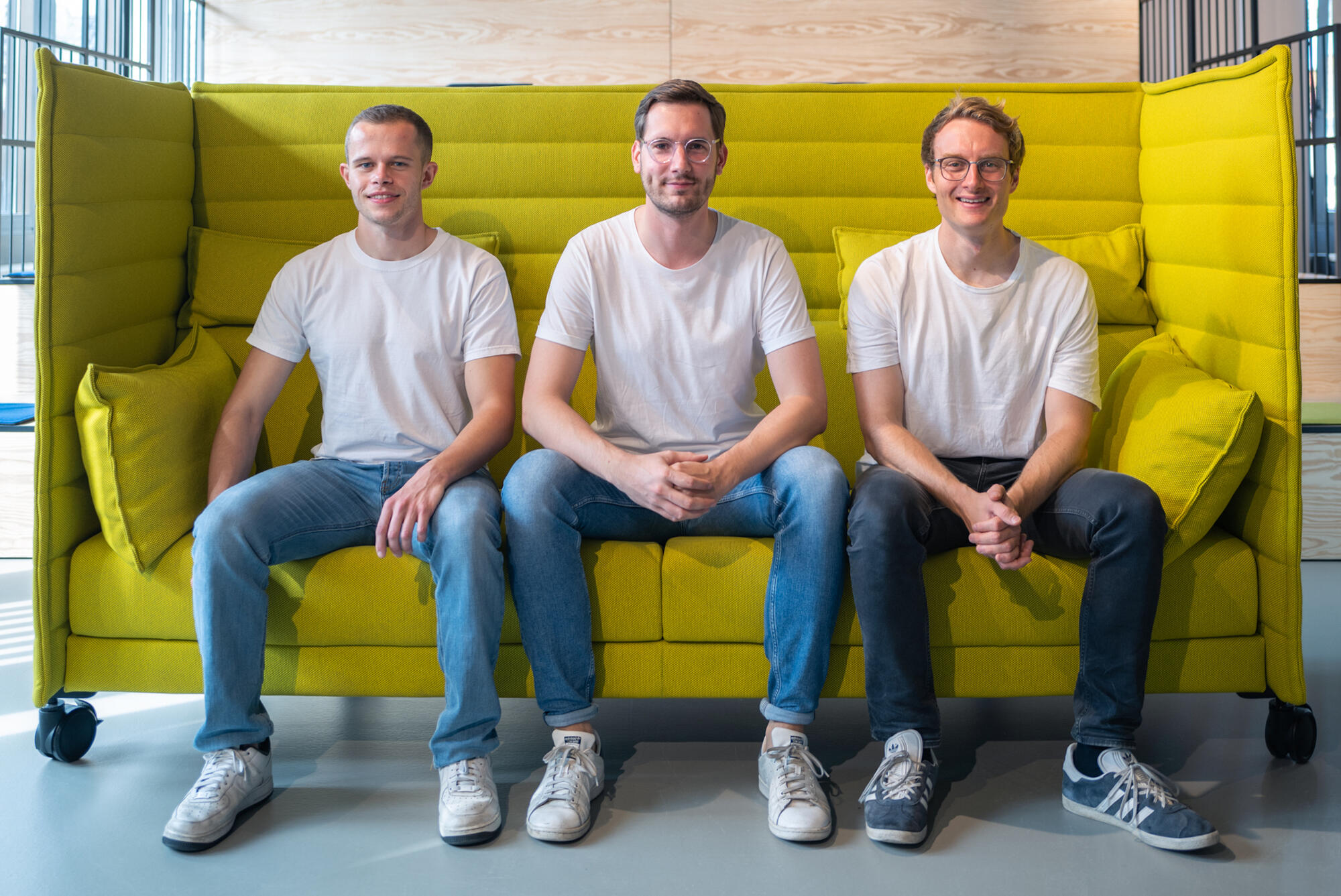 Gründer der Dating-App unlikeany Maurice Straube, Felix Baur und Phillip Reiter