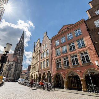 Der Drubbel in Münsters historischer Altstadt