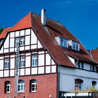 Das Theater im Pumpenhaus von außen