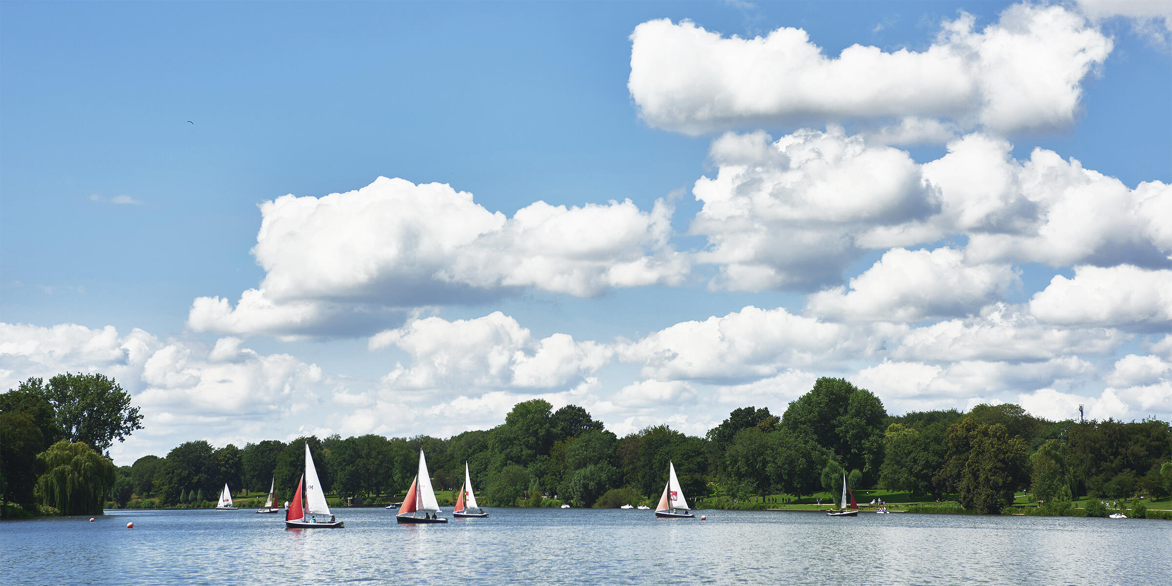 Segelboote auf dem Aasee