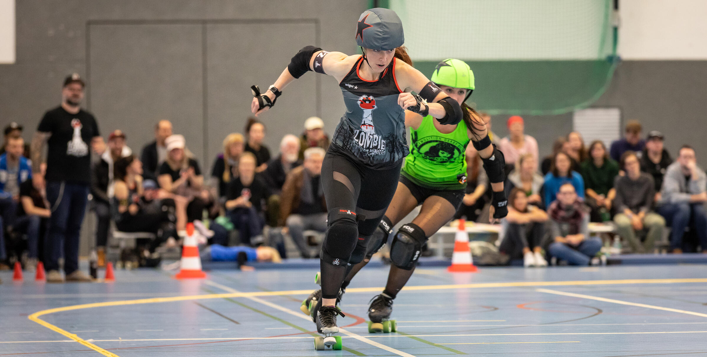 Spielerin beim Roller Derby