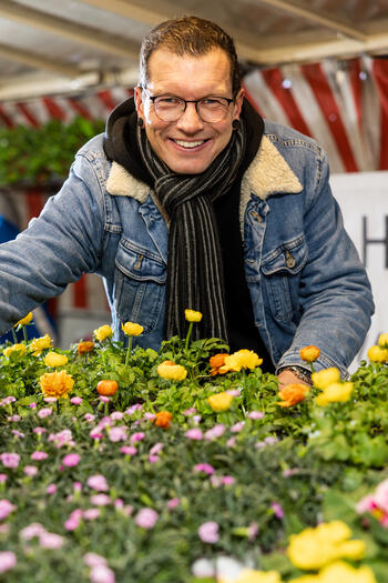 Tulpen-Verkäufer Thomas Henkel