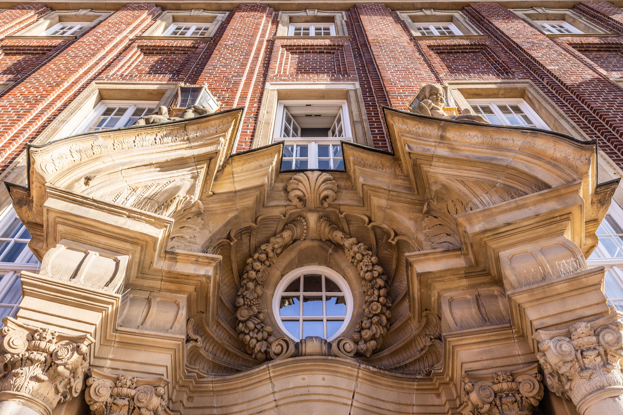 Hausfassade eines Hofes in der Königsstraße Münster