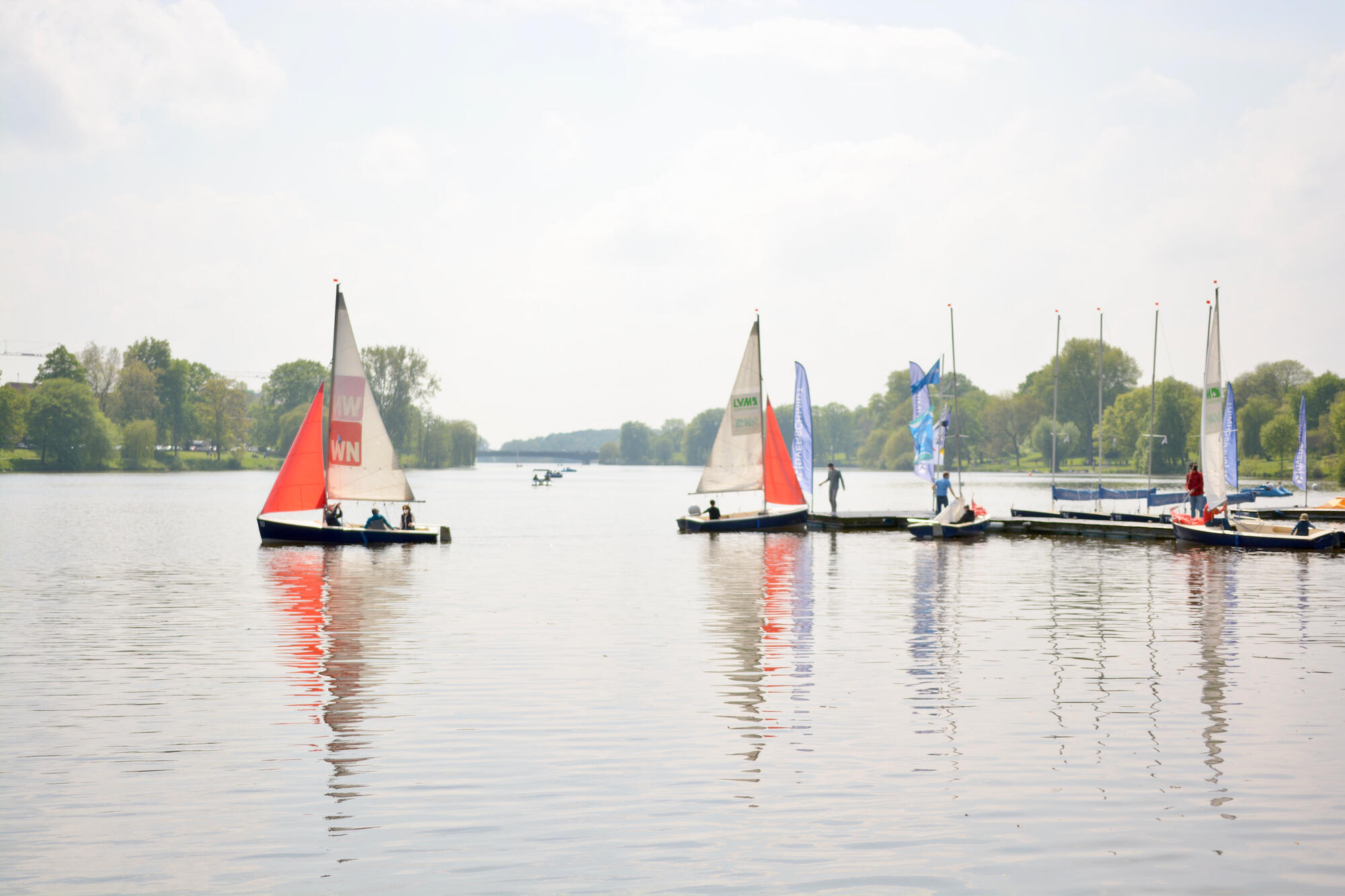 Segelboote auf dem Aasee