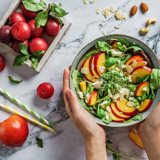 Salat in Schüssel