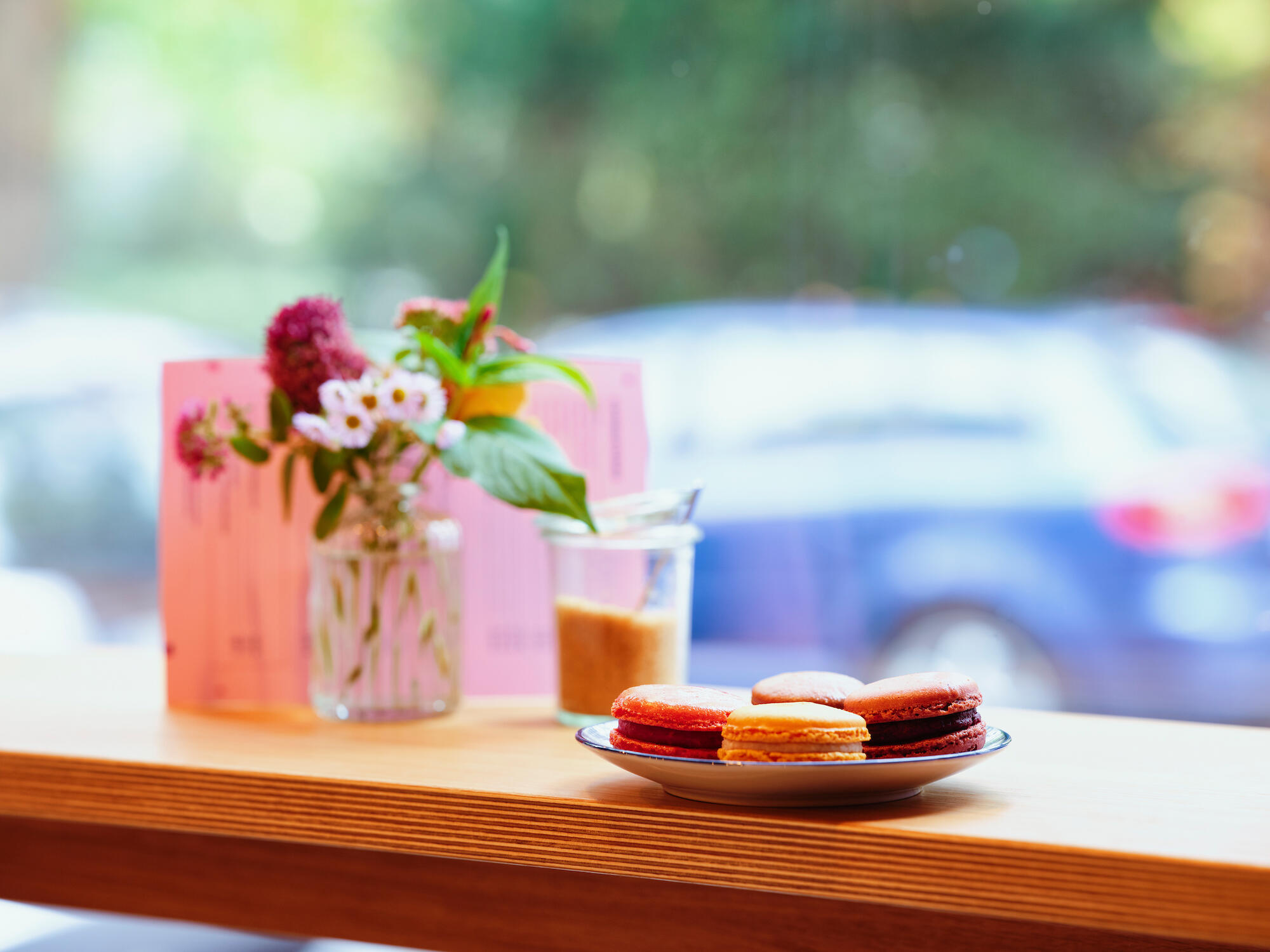 Macarons zum Kaffee