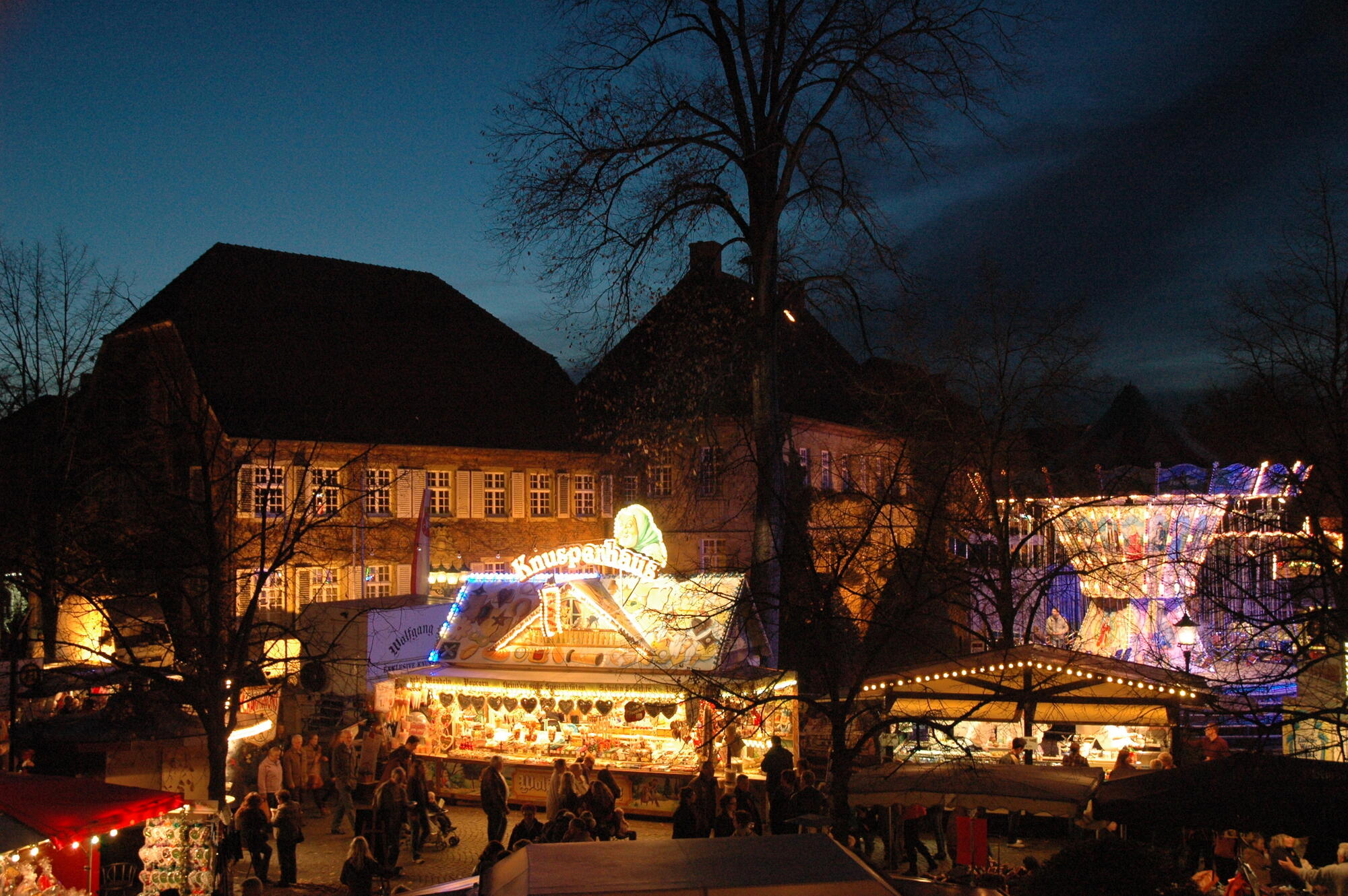 Martinimarkt bei Nacht in Nottuln