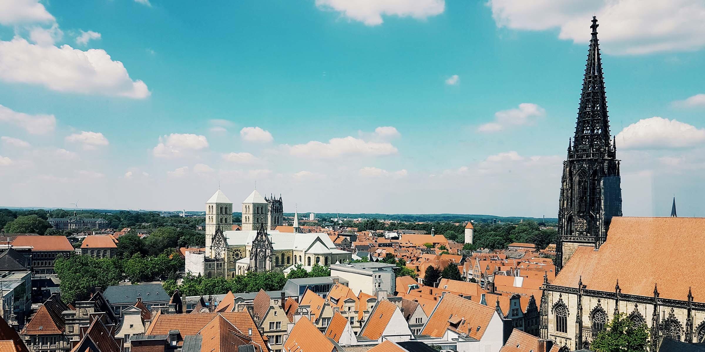 Ausblick über Münsters Dom