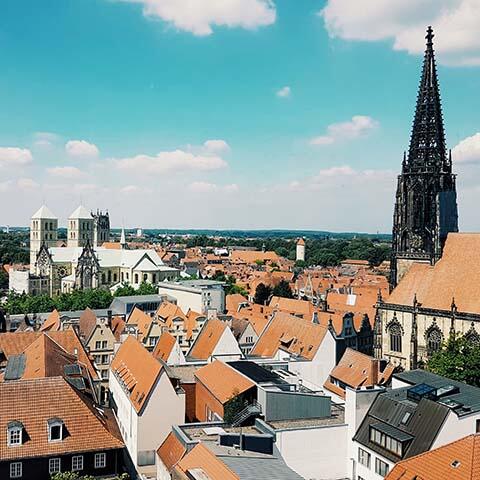 Ausblick über Münsters Dom