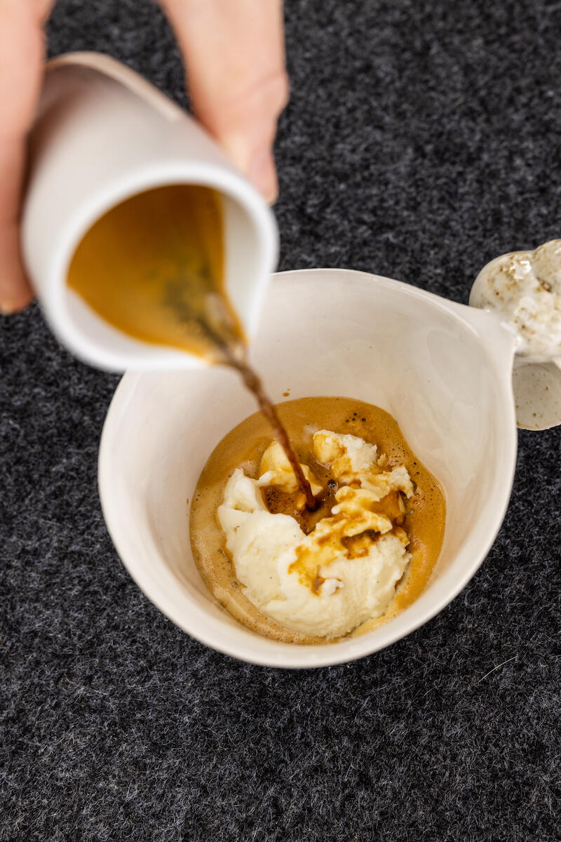 Affogato al caffé